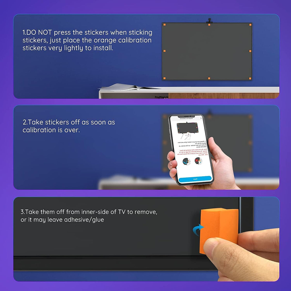 TV LED Backlights with Camera, RGBIC Wi-Fi for 55-65 inch TVs, App Control, Music Sync R85814