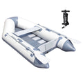Bestway Hydro Force Caspian Pro 91x22 Inflatable 2 Person Boat Set w/ Oars u0026 Pump