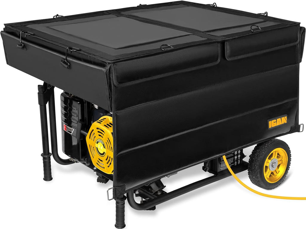 Generator Tent Running Cover, Heavy Duty Tarpaulin Enclosure with Windproof Kit, Portable All-Weather Rain Shelter V5359