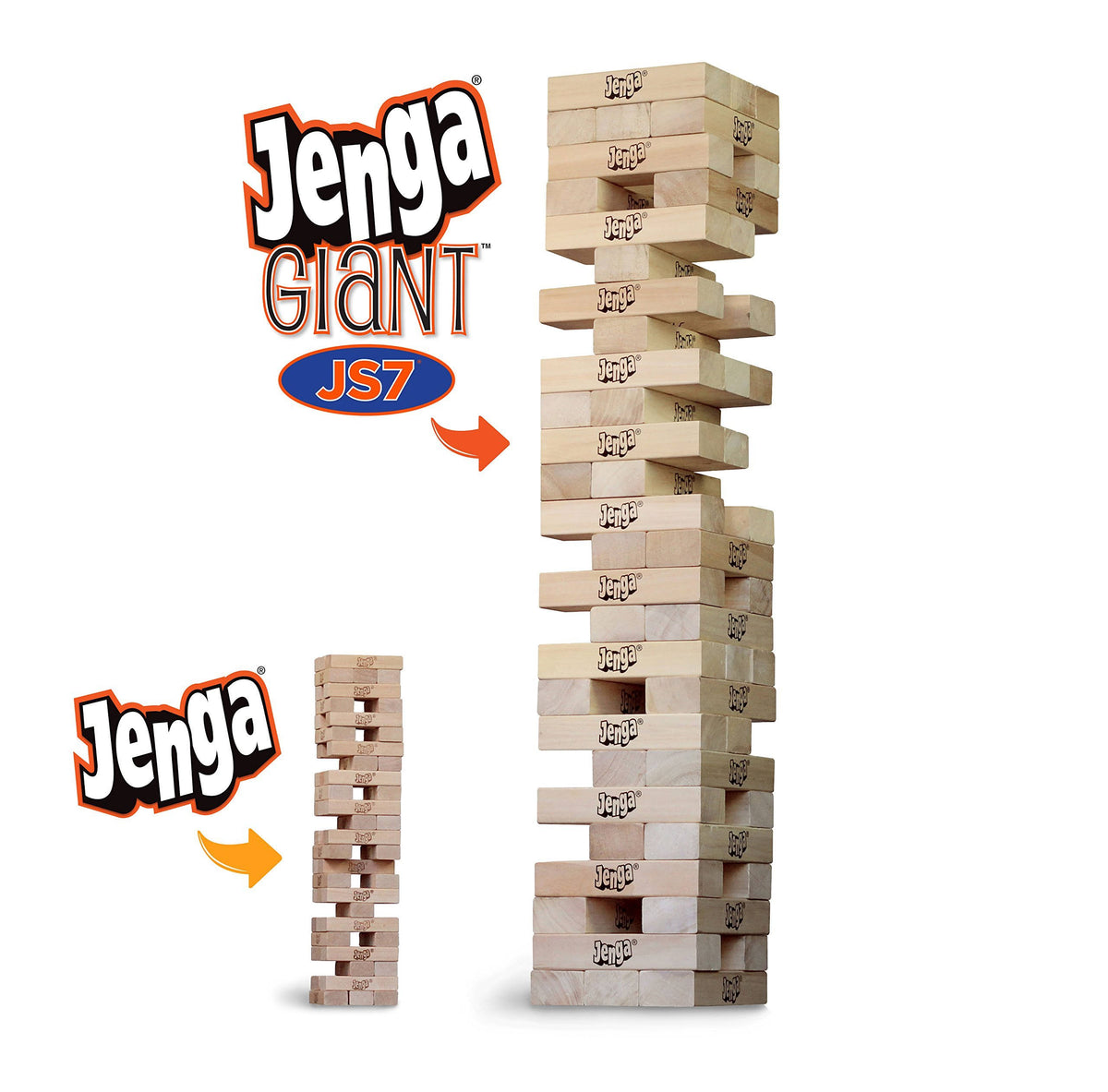 Giant Hardwood Stacking Game with Carry Bag K71979