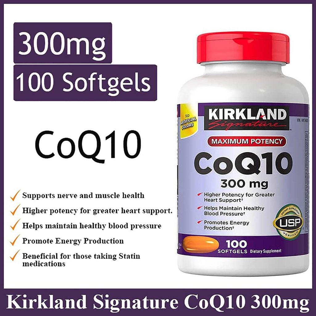 CoQ10 300 mg Softgels, 100 Count (Pack of 2) V445039