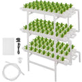 Vevor 3 Layers 108 Plant Sites Hydroponic Site Grow Kit 12 Pipes Hydroponic Growing System Water Culture Garden Plant System for