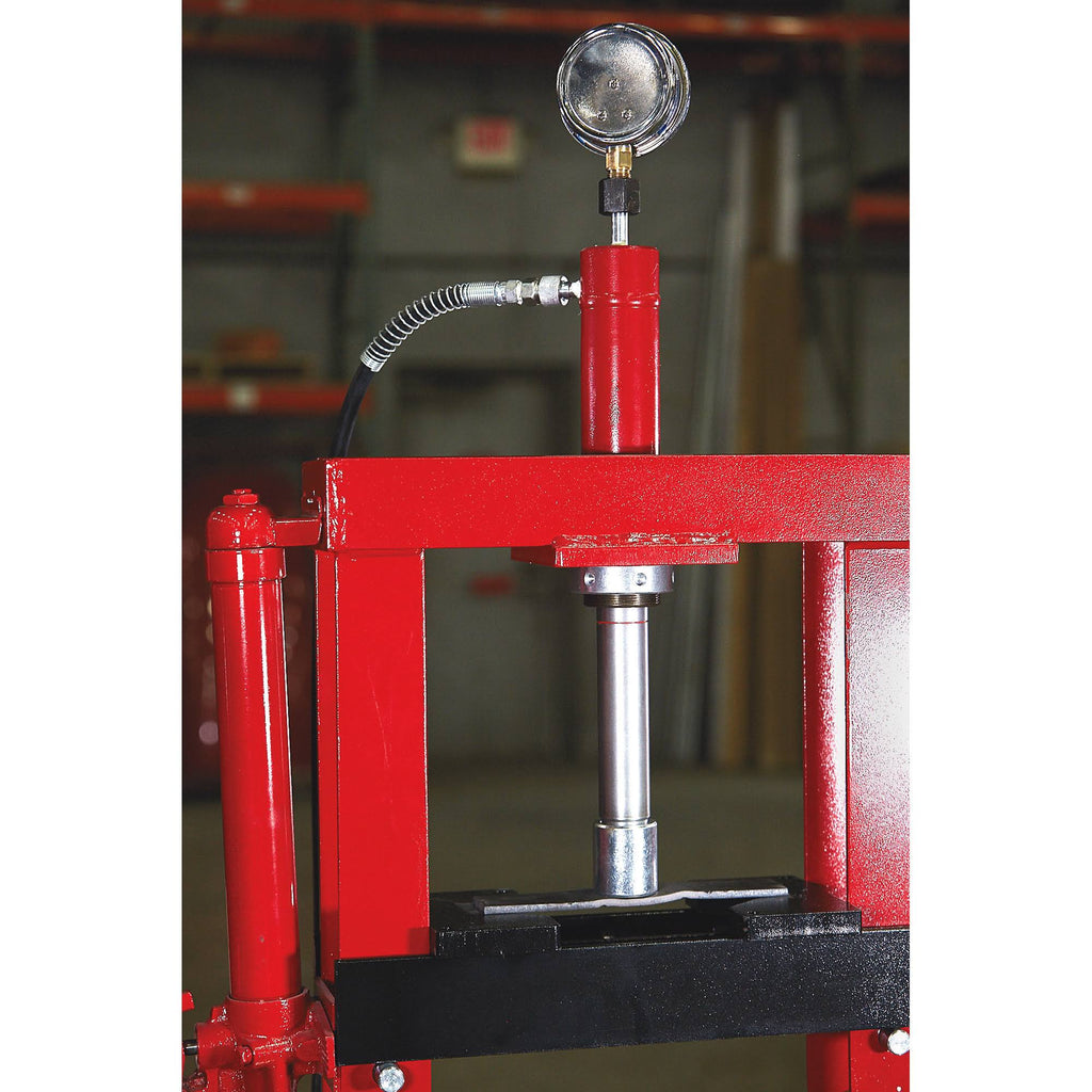 Benchtop 10-Ton Hydraulic Shop Press with Gauge R177421