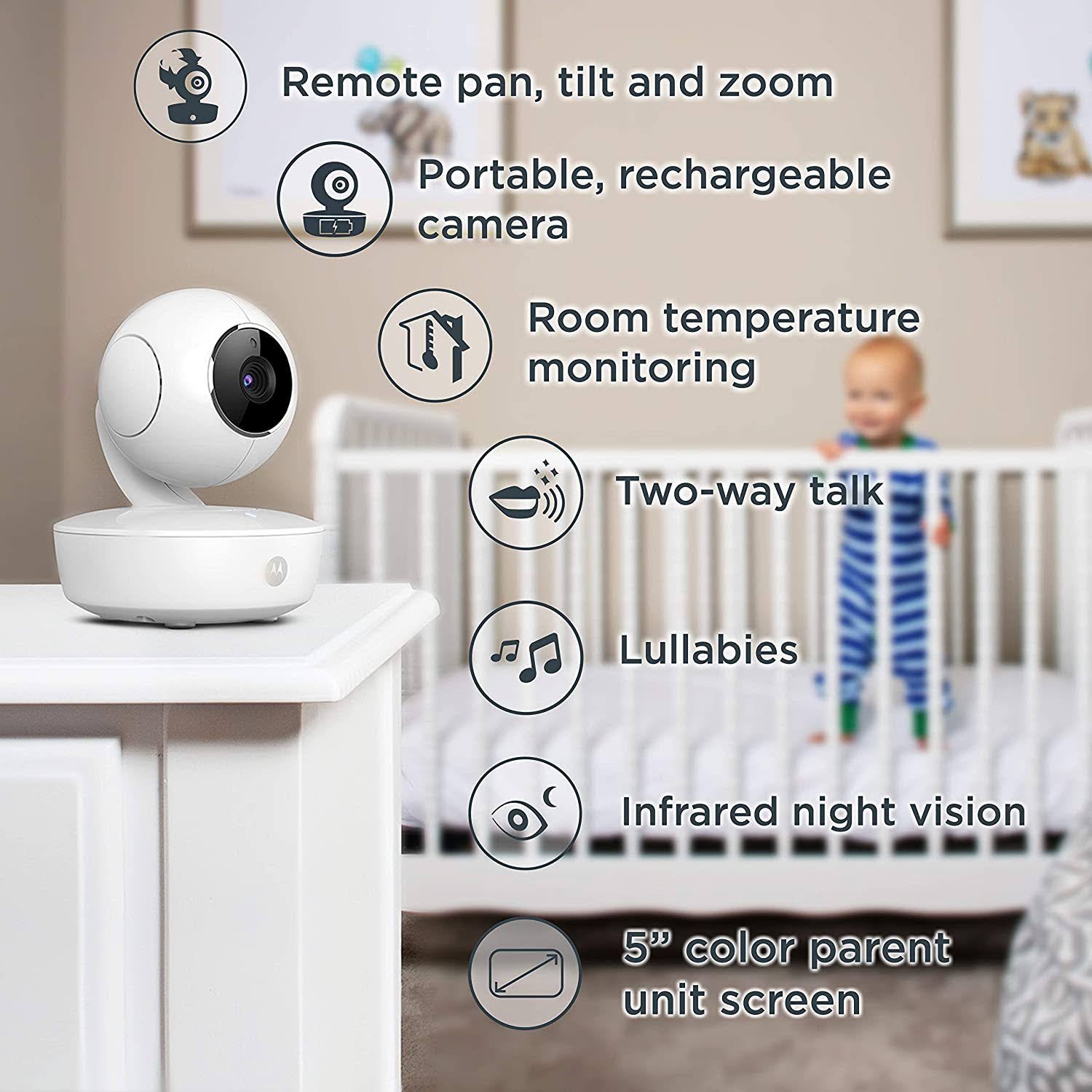 5x22 Video Baby Monitor with Two Cameras U4541