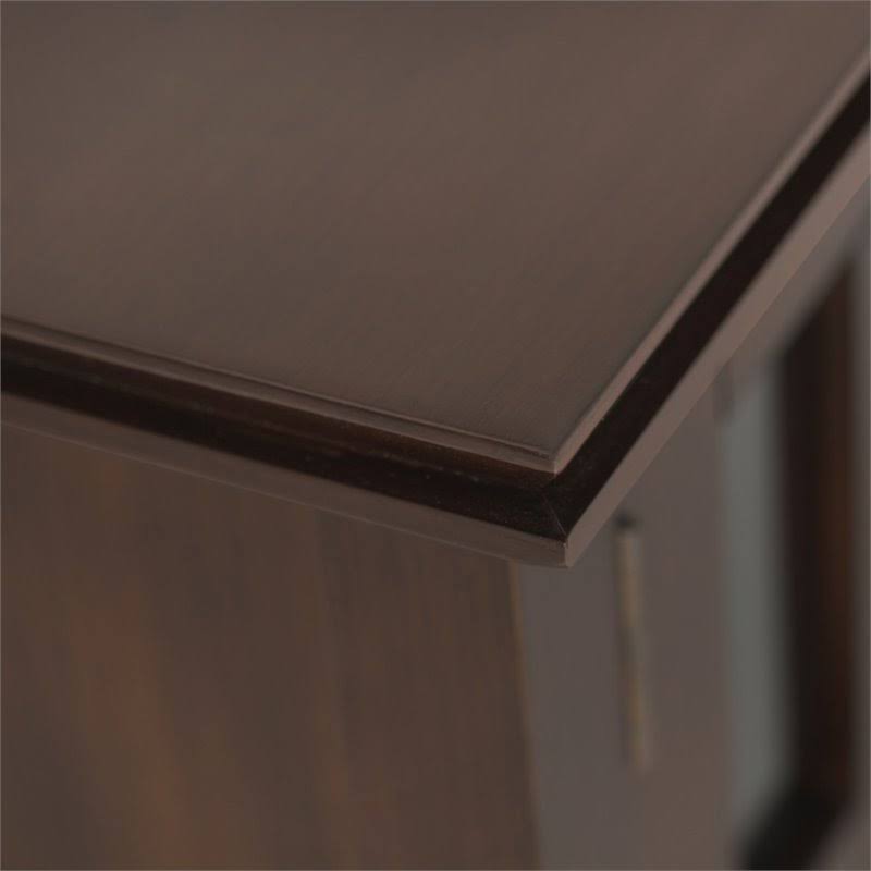 Solid Wood TV Media Stand, Russet Brown K945