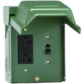New GE Electrical U010S010GRP Power Outlet 1switch/1gfi Recp, Each