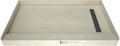 Tile Redi USA RT3660R-PVC-BN3 Trench Shower Pan, 60" W x 36" D, Brushed Nickel