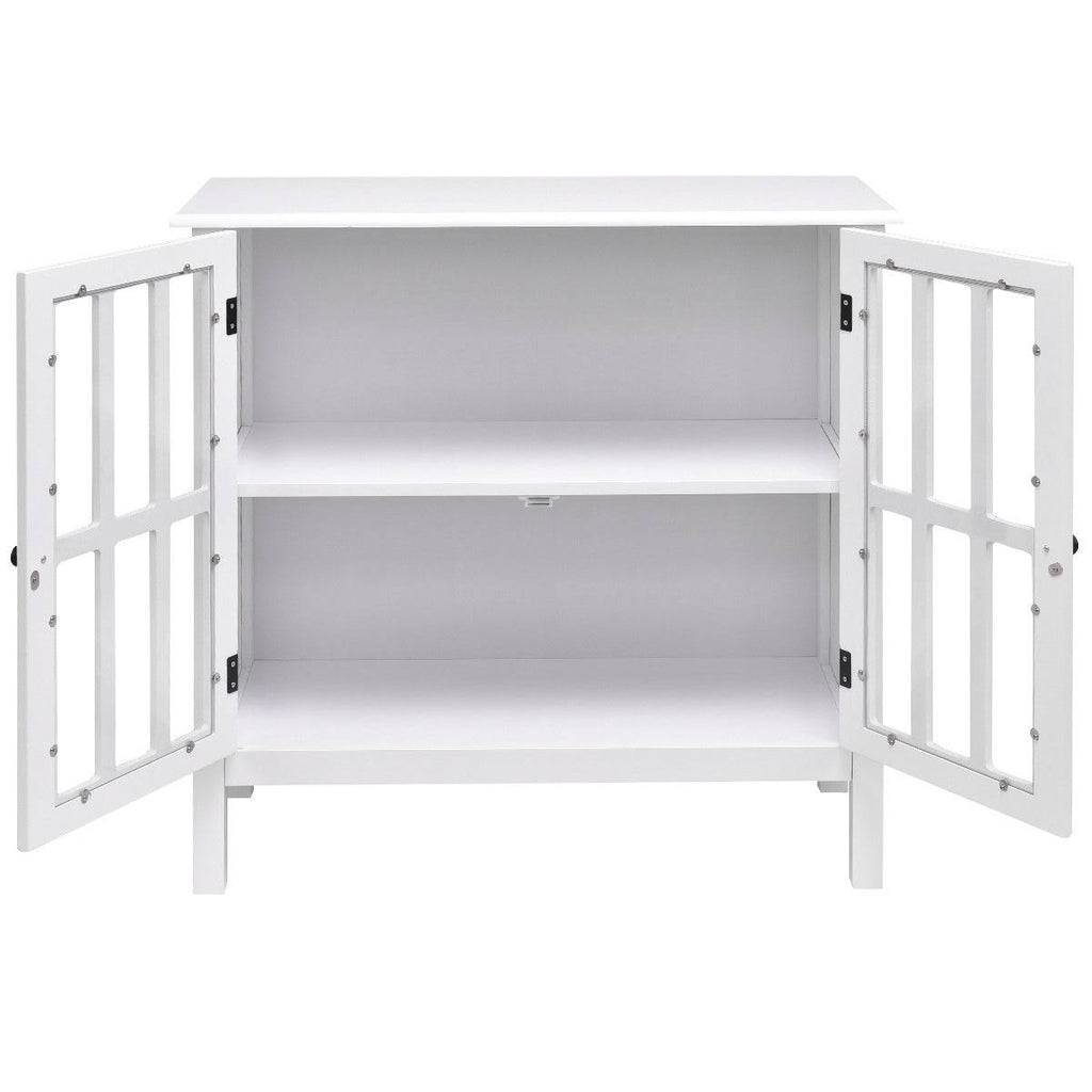 Glass Door Sideboard Console Storage Cabinet Z889