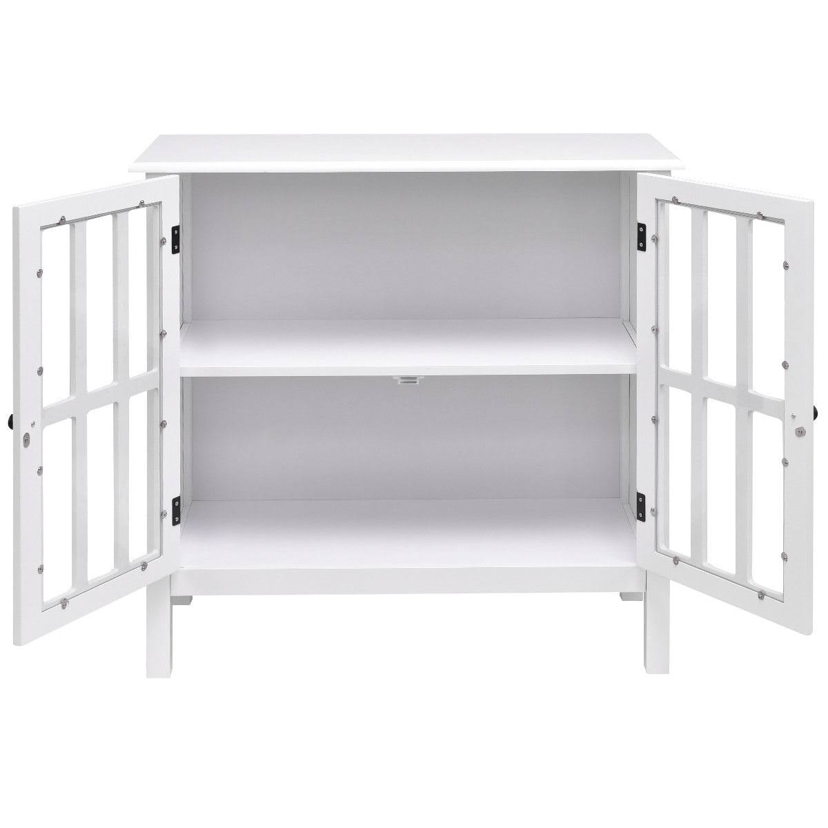 Glass Door Sideboard Console Storage Cabinet Z889