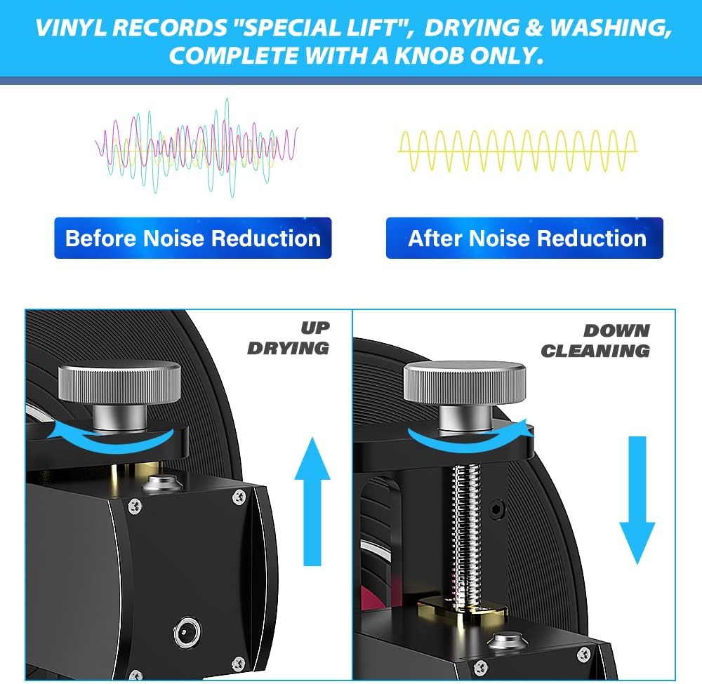 Vinyl Record Ultrasonic Cleaner with Records Bracket Y21887