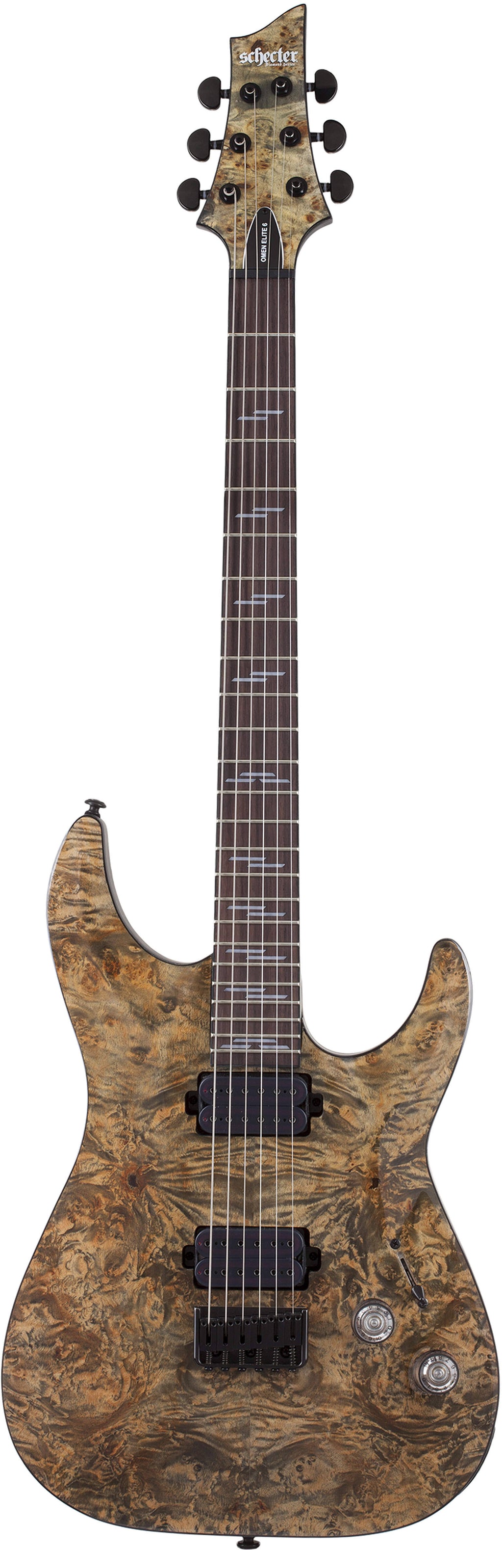 Schecter 2451 Omen Elite 6 Guitar, Rosewood Fretboard, Charcoal Finish