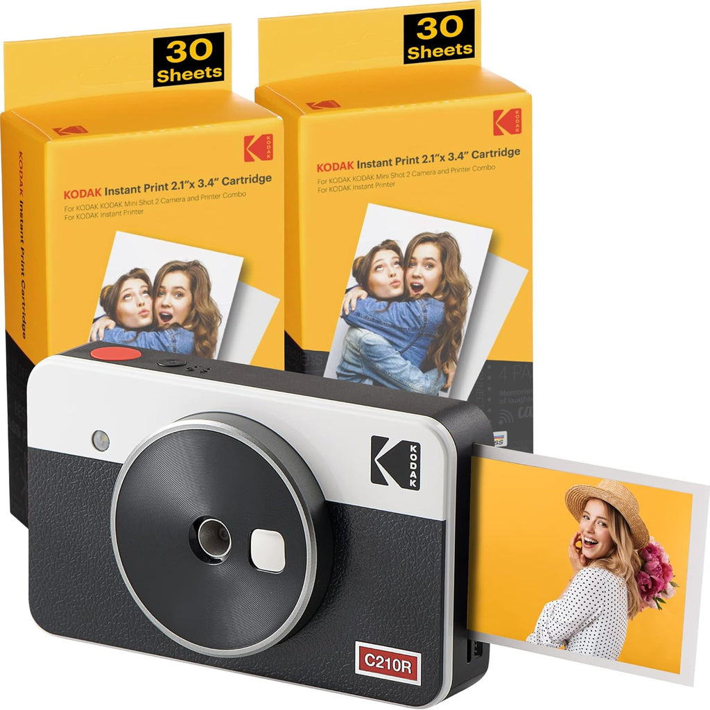 Portable Wireless Instant Camera & Photo Printer, White O41704