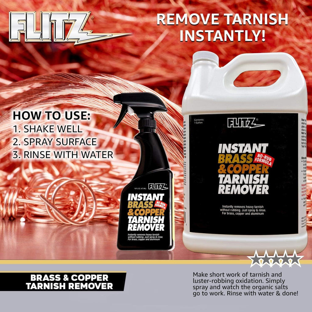 Brass and Copper Tarnish Remover Spray, 16 oz Z2051
