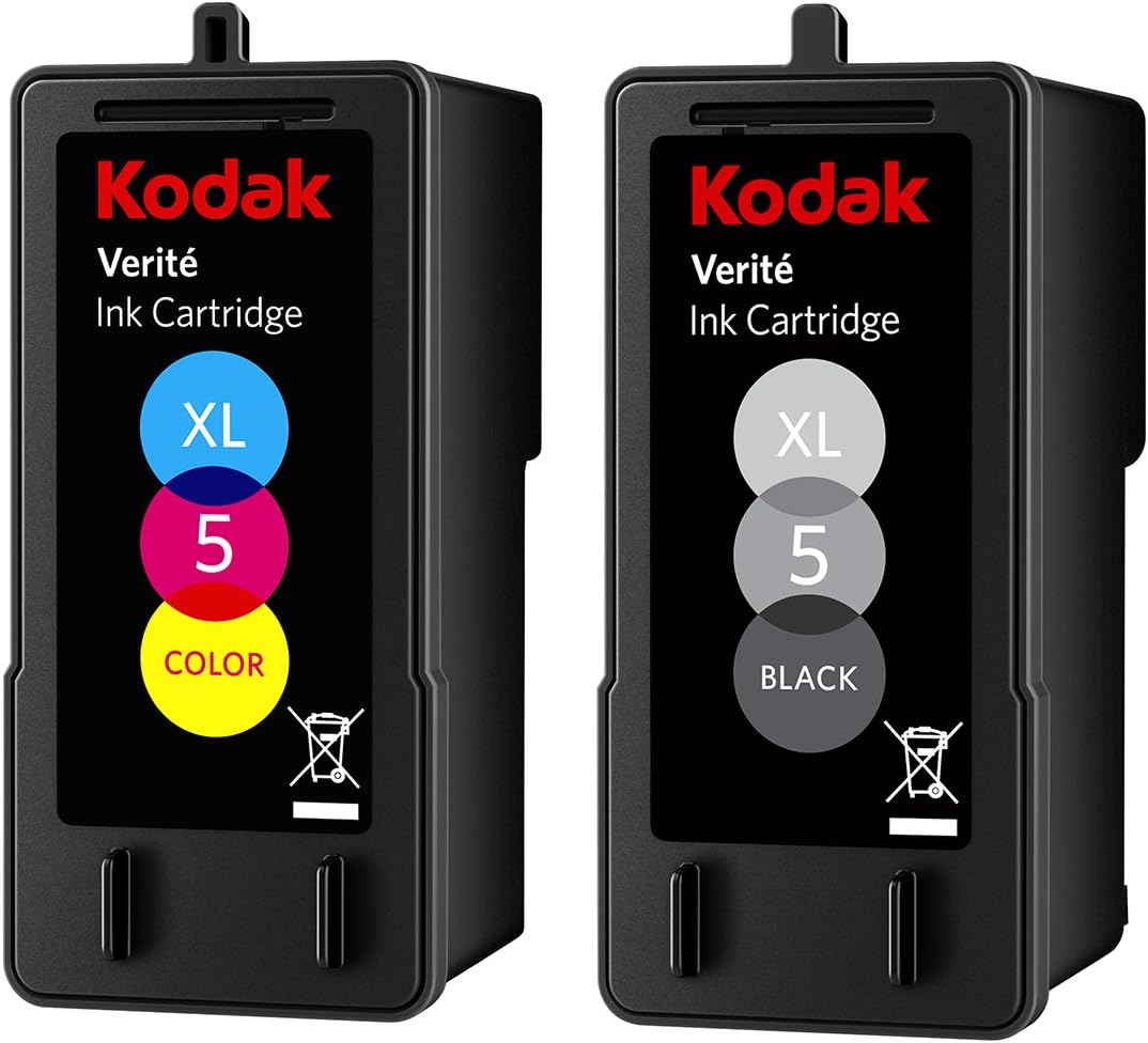 Replacement Ink Cartridge Bundle for Verite Printers, Black and Color, Pack of 2 C756632