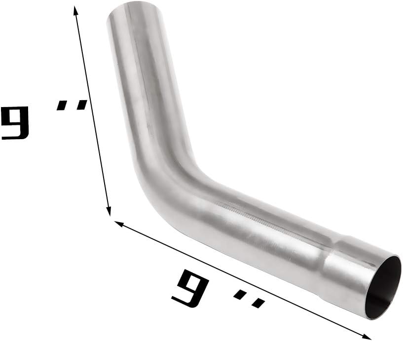 2.5" T304 Stainless Steel Exhaust Pipe Kit with Mandrel Bend A125