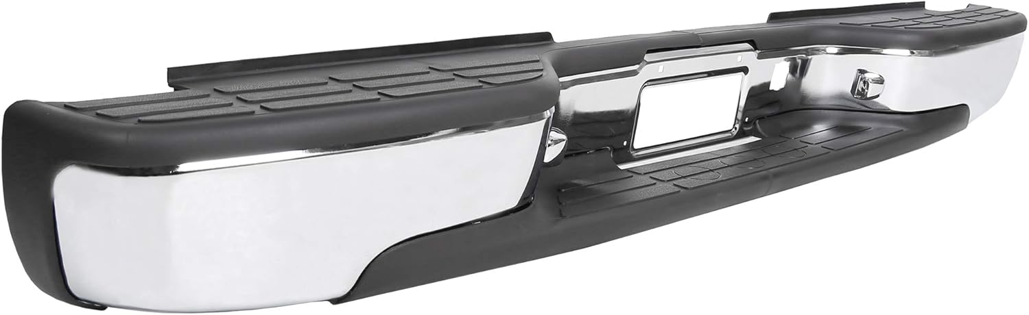 Chrome Steel Rear Step Bumper for 1999-2007 Chevy Silverado GMC Sierra 2500 HD 3500 O82244