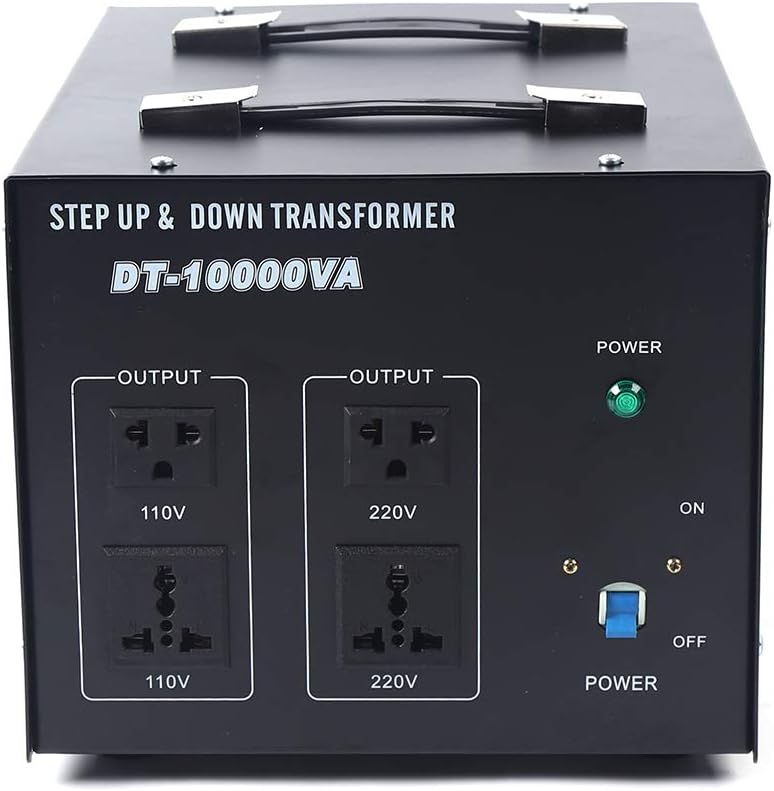 10000W Voltage Converter Step Up/Down 110V/220V with USB and 4 Outlets Y364531