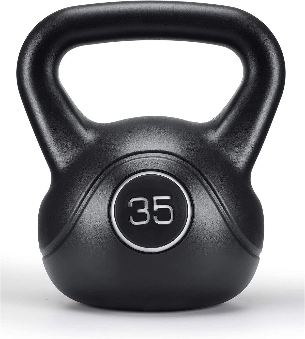 Kettlebell, 35lb Strength Training Kettlebell with HDPE Handle Workout Equipment Professional Olympic for Core Conditioning Weightlift Fitness Home Gym Pack of 2