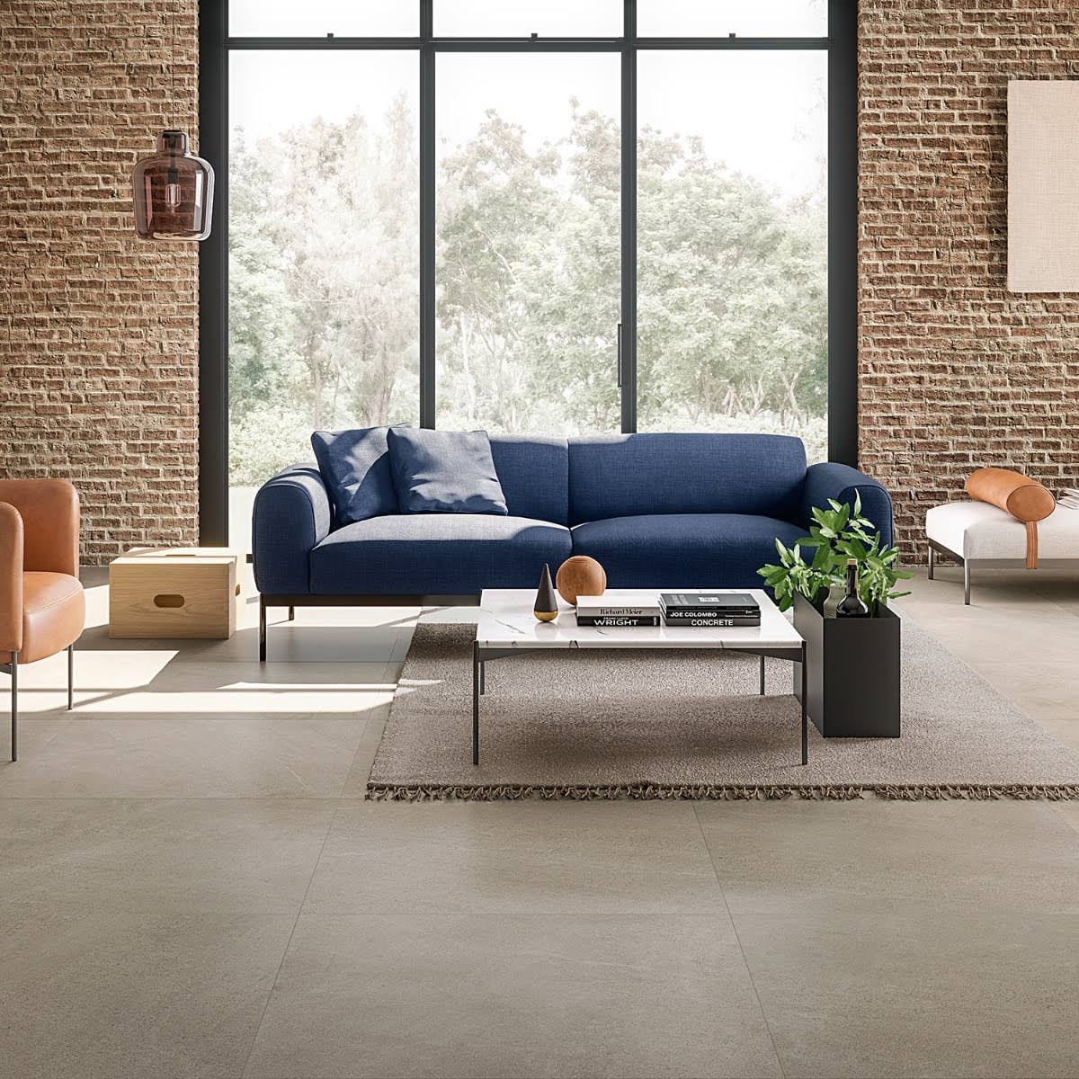 Matte Porcelain Floor and Wall Tile, 36 in. x 36 in. A513401