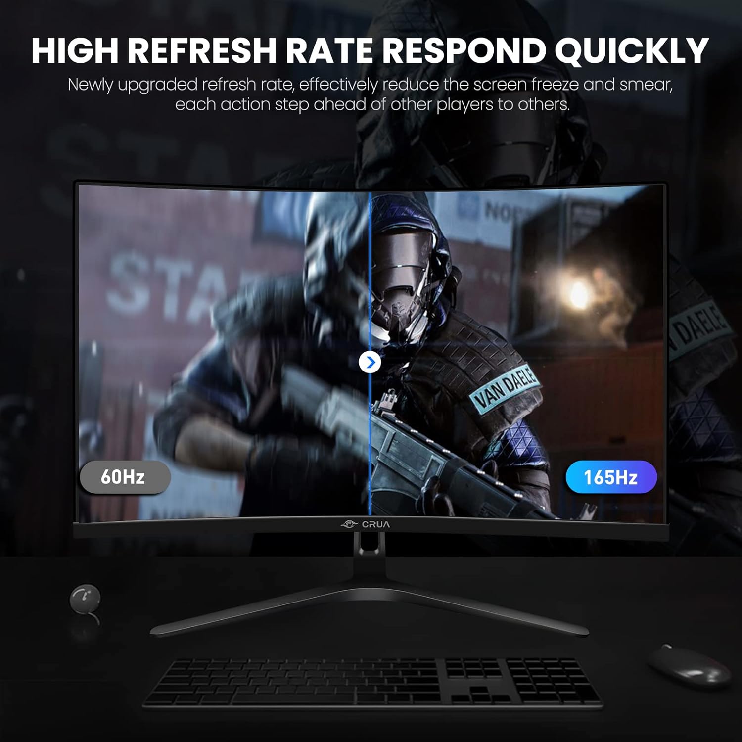 32 inch 165Hz Curved Gaming Monitor, FHD 1080P, 1800R, 1ms GTG F533276