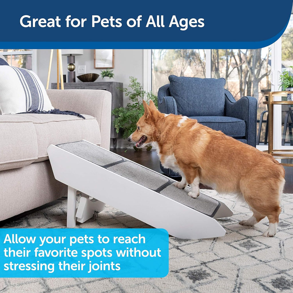 Pet Ramp with Stairs for Dogs and Cats, Foldable Nonslip Design P217