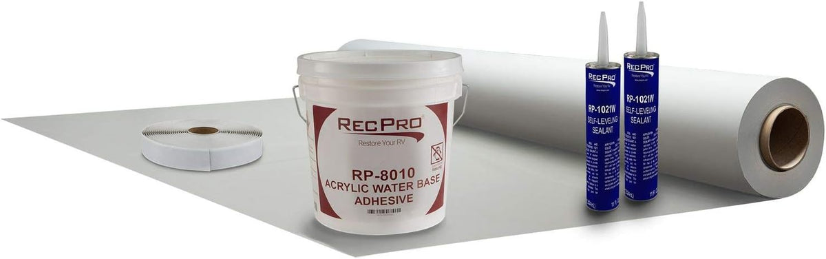 RV Rubber Roof Kit 8.5' Wide 15' I9678