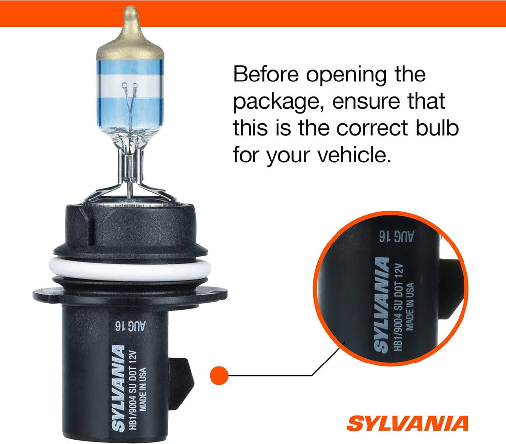9004 Halogen Headlight Bulb, High Beam, Low Beam and Fog Replacement, Pack of 2 N52206