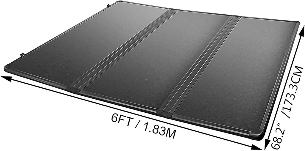 Tri-Fold Hard Tonneau Cover for 6 FT Truck Bed I183