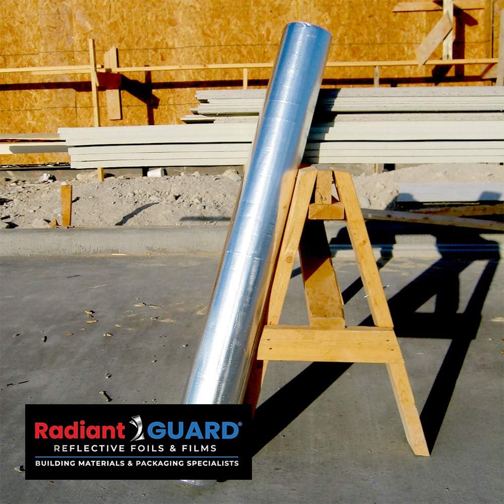 Radiant Barrier Metalized Industrial Grade 500 sq ft Roll, 48-inch by 125-feet, Reflective Perforated Attic Foil M225959