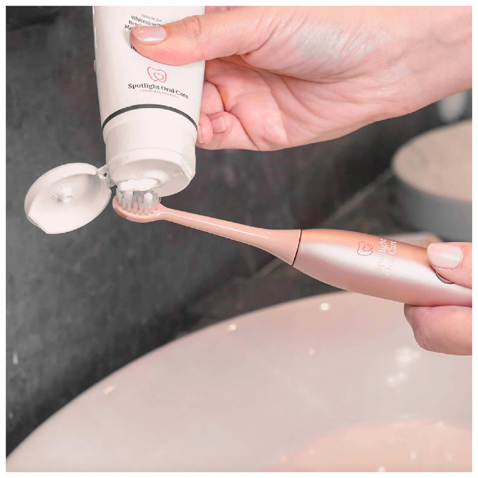Rose Gold Sonic Toothbrush M7355