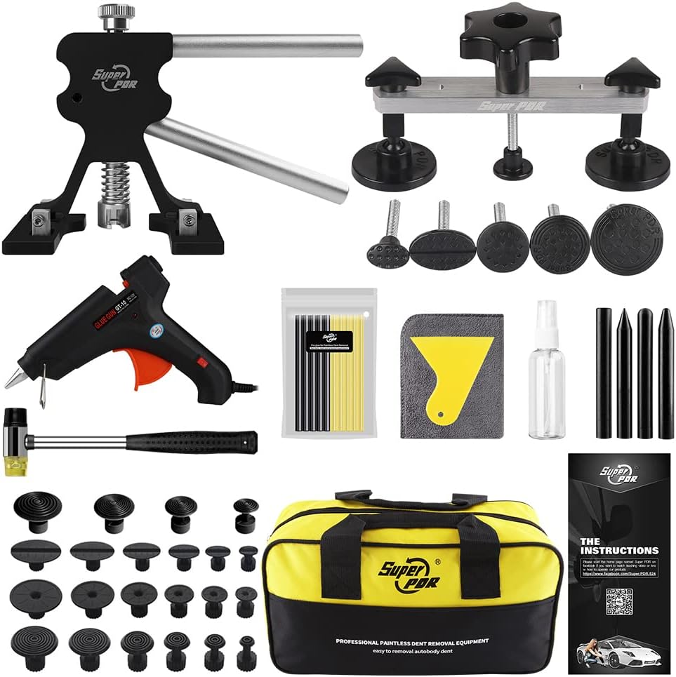 Paintless Dent Repair Kit with Bridge Dent Puller, 2 Pack A39897