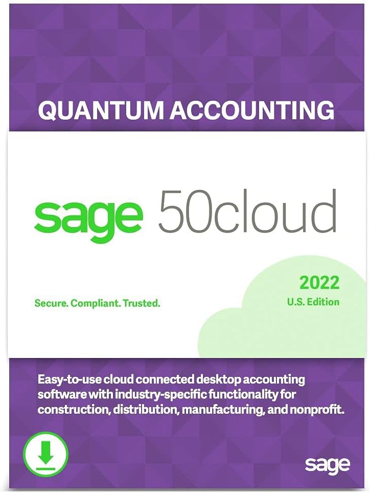 Accounting Software 2-User 1-Year Subscription PC Download O481710