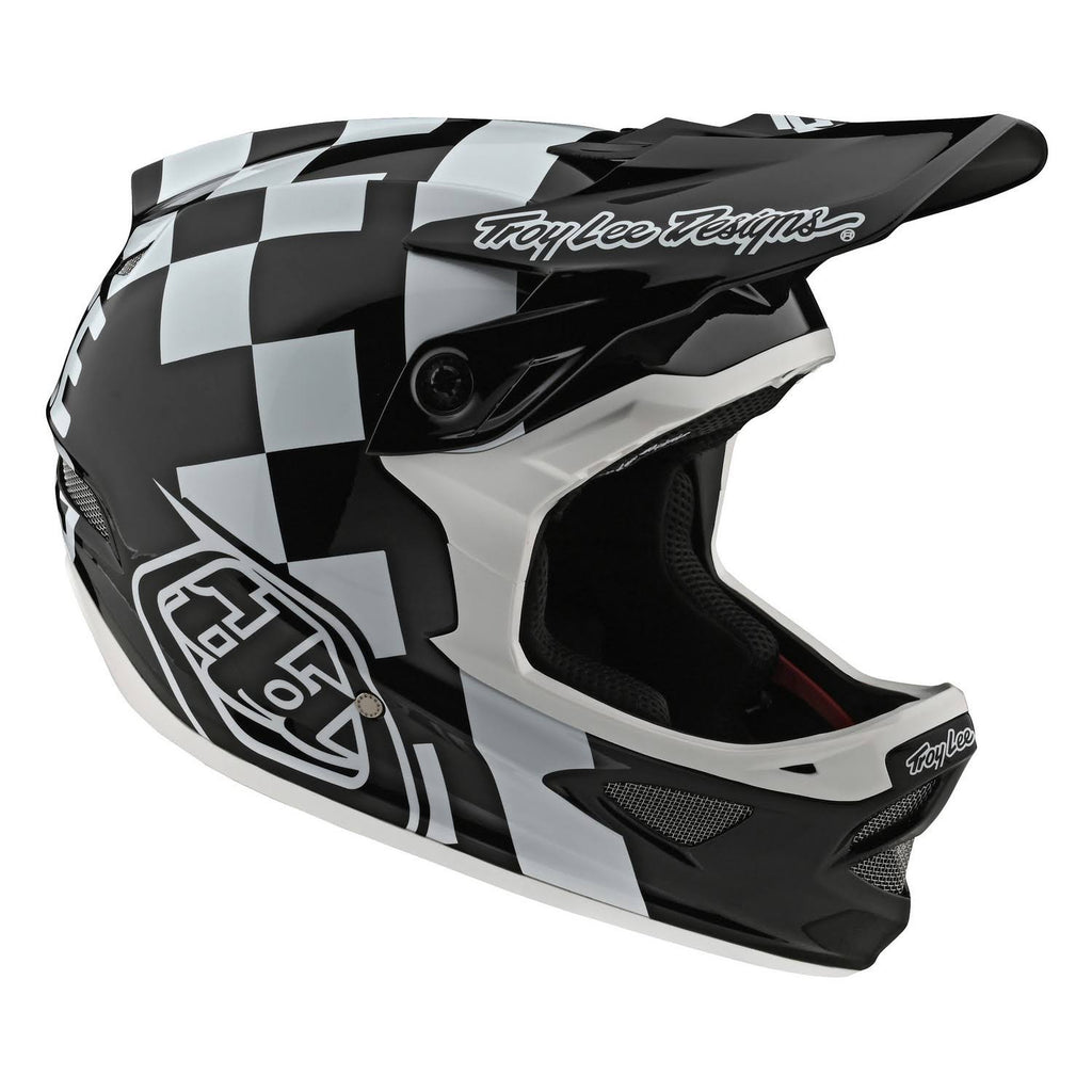 D3 Fiberlite Race Helmet - XL - White-Black Q296