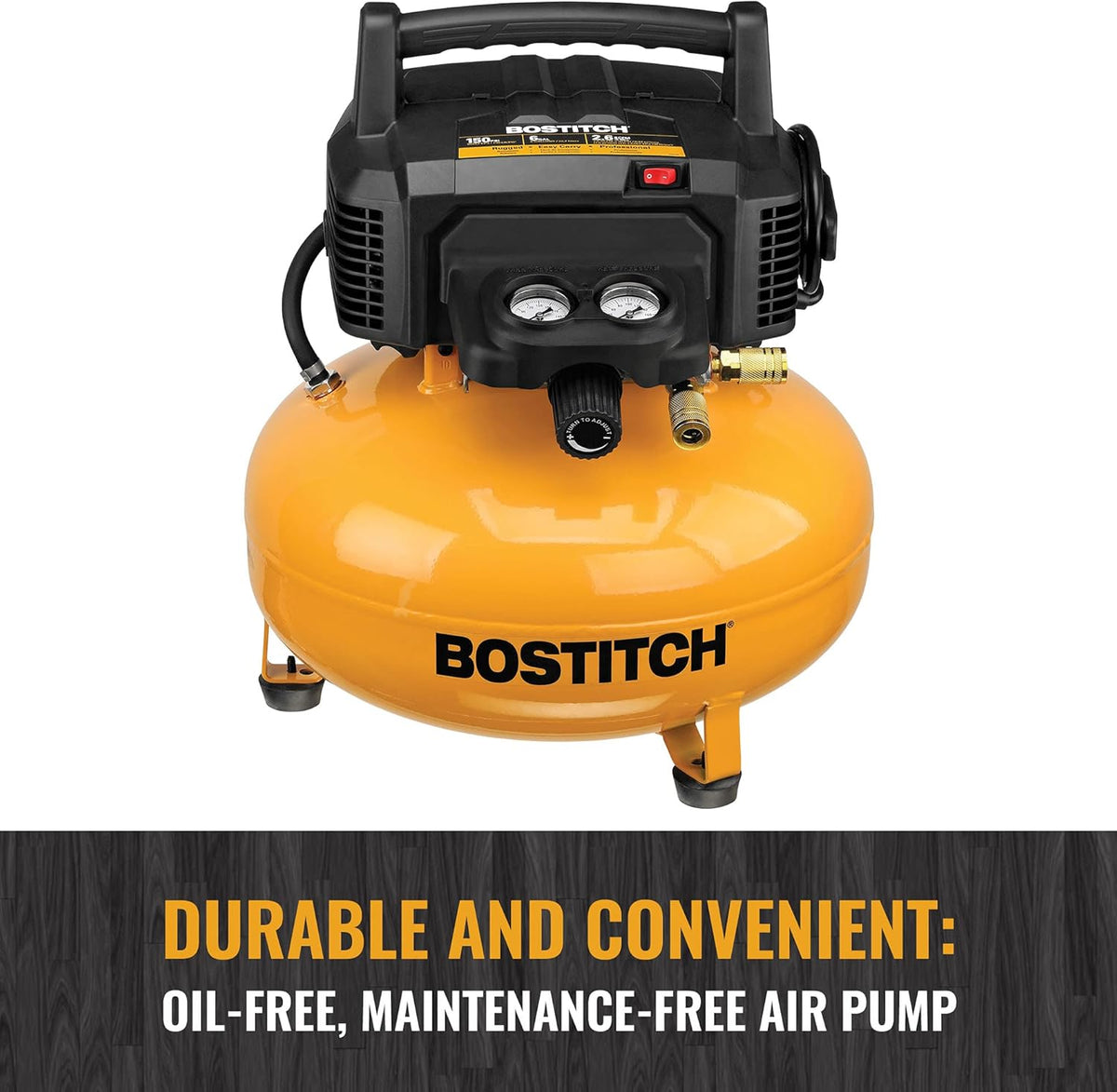 Air Compressor Kit, Oil-Free, 6 Gallon, 150 PSI P562