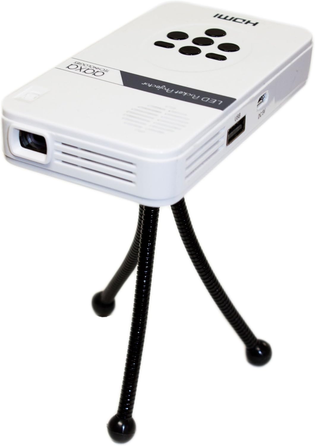 LED Pico Mini Projector with HDMI, Media Player, and Speakers O329