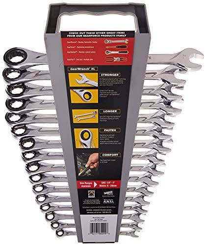 16 Piece Metric XL Ratcheting Combination Wrench Set N4661