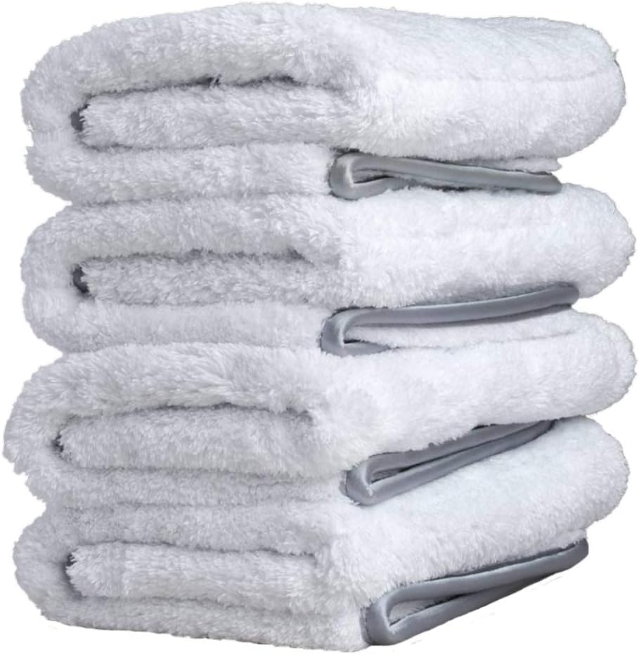 Double Soft Microfiber Polishing Towel with Satin Edge, 6 Pack W209178