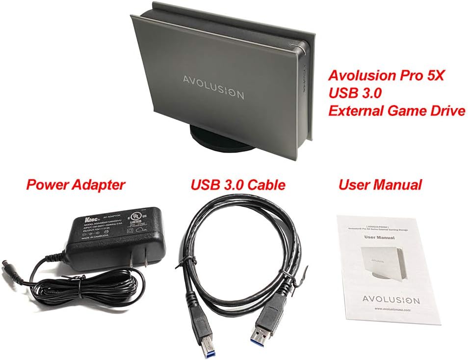 4TB USB 3.0 External Gaming Hard Drive for PS4 O4452