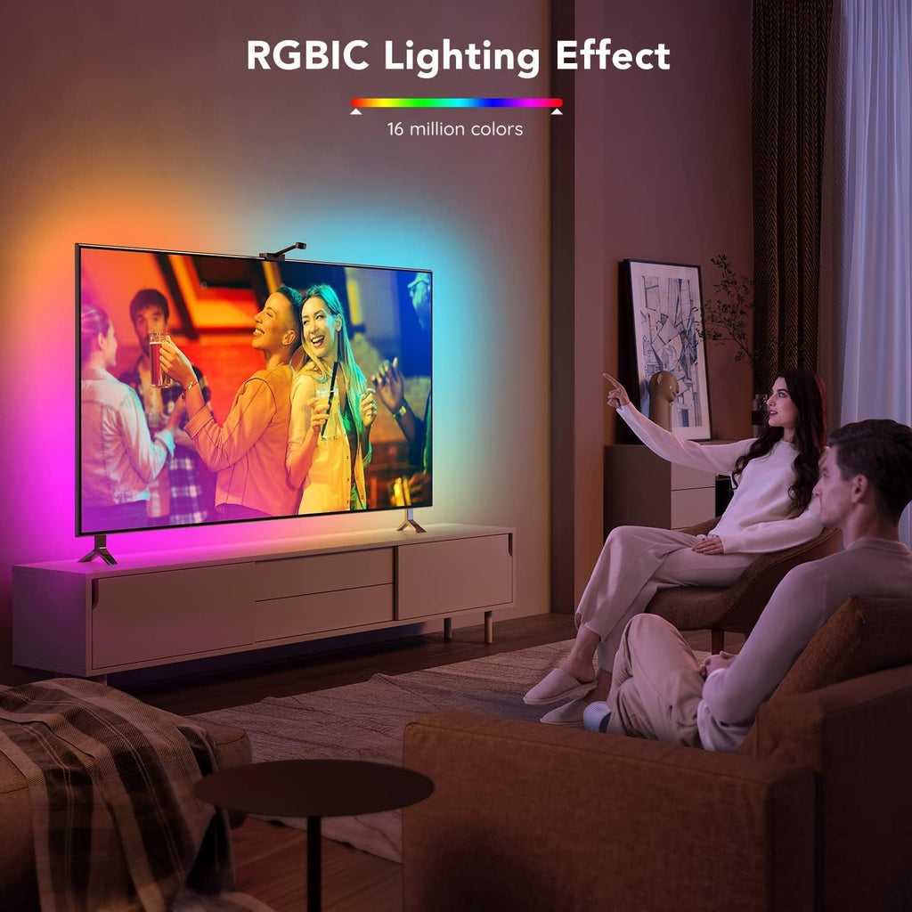 TV LED Backlights with Camera, RGBIC Wi-Fi for 55-65 inch TVs, App Control, Music Sync R85814