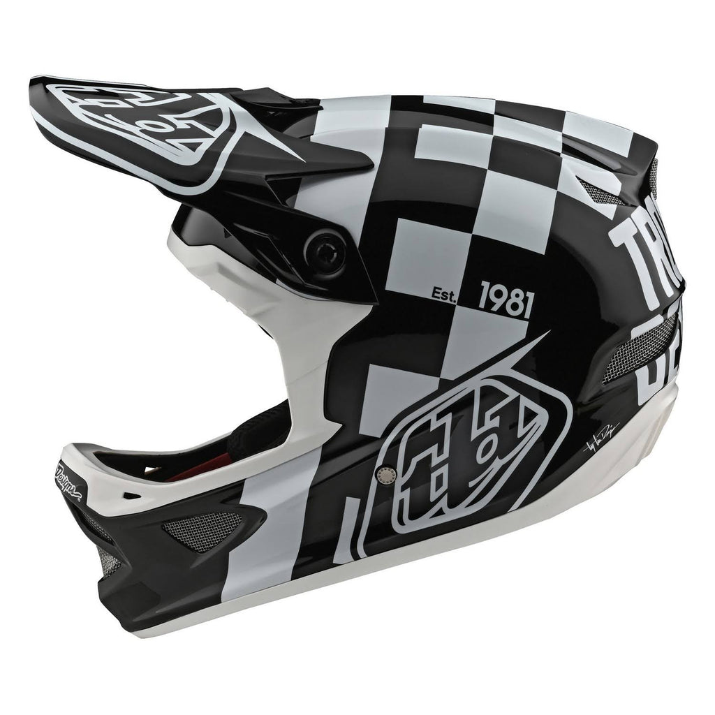 D3 Fiberlite Race Helmet - XL - White-Black Q296