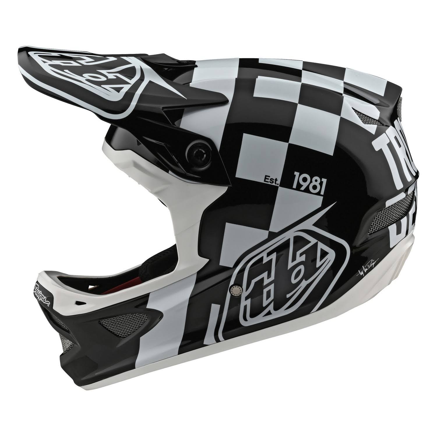 D3 Fiberlite Race Helmet - XL - White-Black Q296