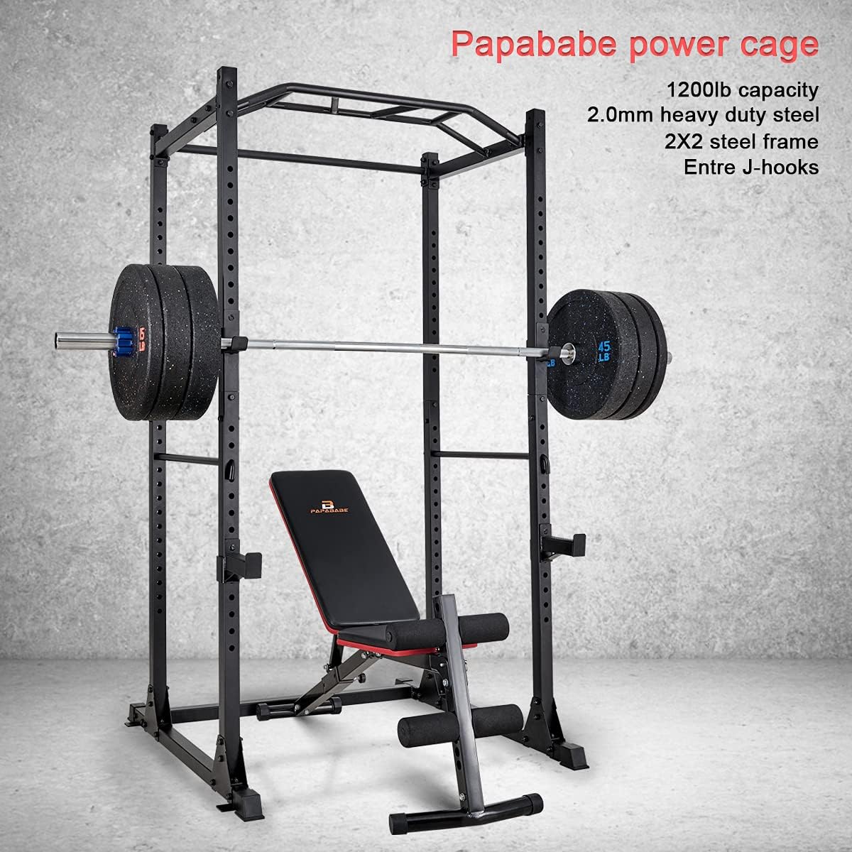 Power Rack Workout Station Home Gym for Weightlifting Strength Training G4243