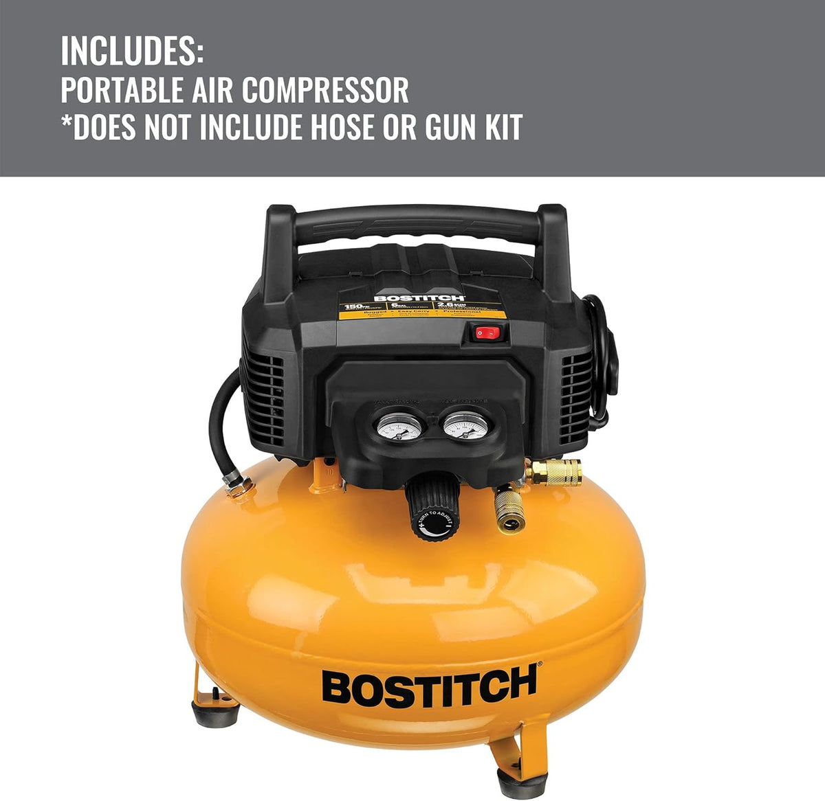 Air Compressor Kit, Oil-Free, 6 Gallon, 150 PSI P562