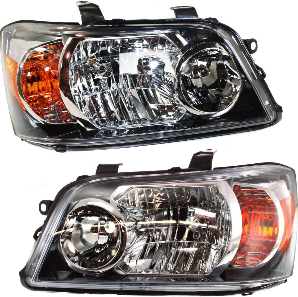 For 2004 2005 2006 Toyota Highlander Headlight Assembly Pair Driver and Passenger Side w/Bulbs DOT Certified For TO2502151