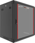 Wall Mount Server Rack Cabinet Locking Computer Cabinet Network Enclosure for Electronics Security Audio Video AV Equipment Data Rack 24-Inch Depth Server Cabinet (12U)