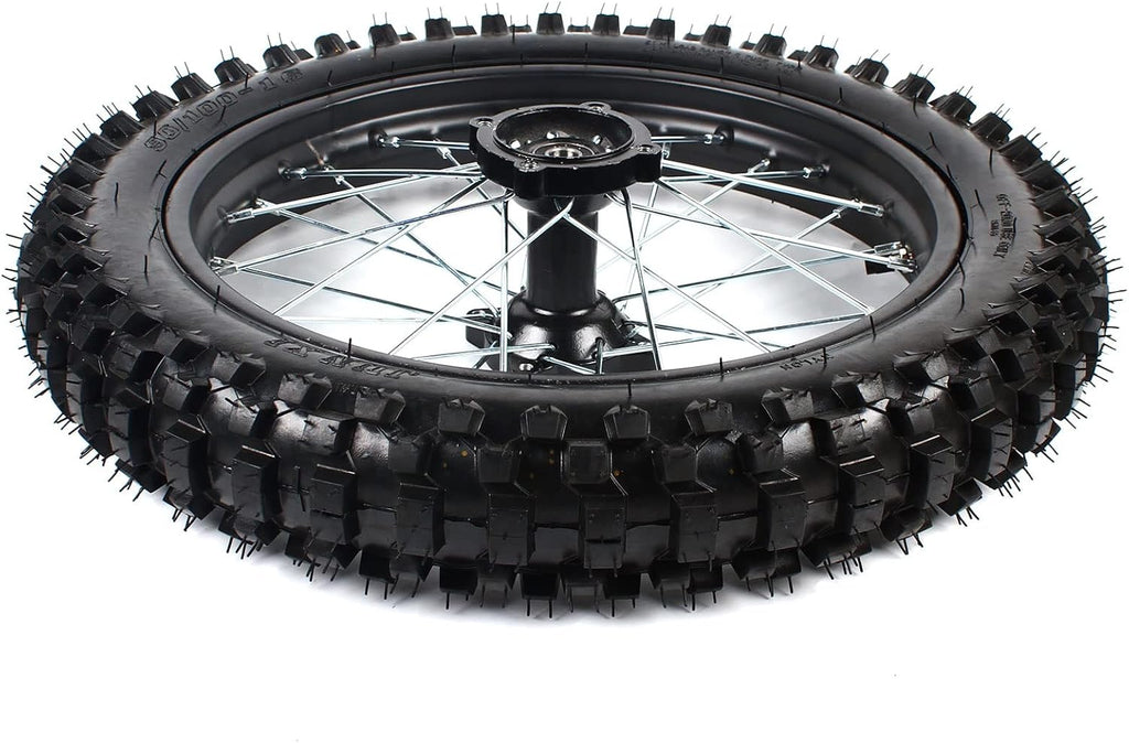 16 inch Rear Wheel Tire Rim and Sprocket with Bolt for 110cc 125cc 140cc 150cc Dirt Bike R65922
