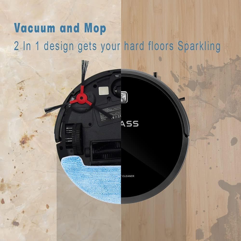 Robot Vacuum and Mop with Smart Path Planning, 2600Pa Suction, Self-Charging K72229