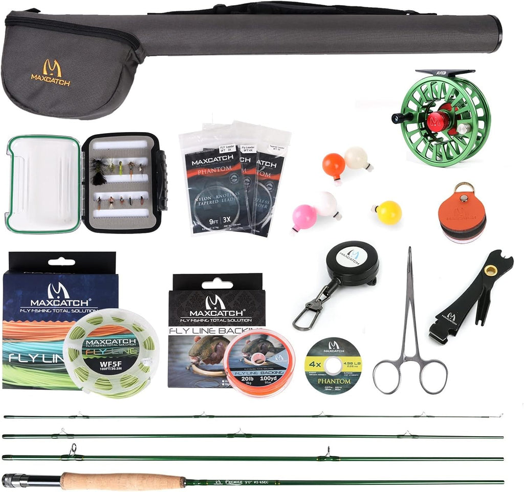 9 ft Fly Fishing Rod and Reel Combo Outfit U7087