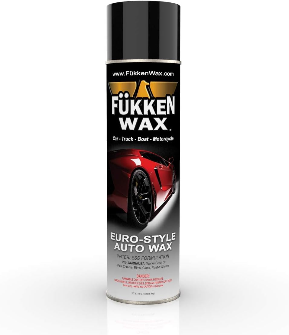 Spray-On Car Wax with Carnauba, 17.05oz Aerosol Can (6 Cans) P4189