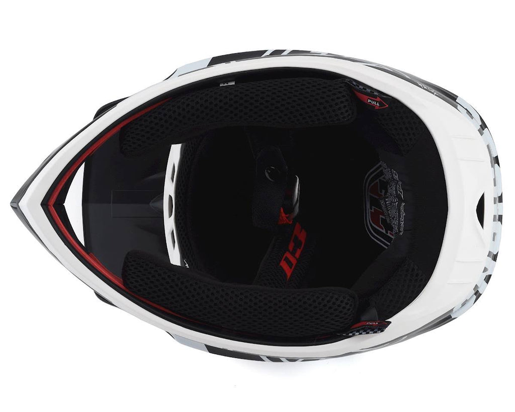 D3 Fiberlite Race Helmet - XL - White-Black Q296